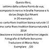 Colophon du livre en français et en italien